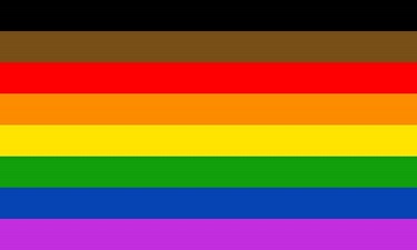 The philly pride flag